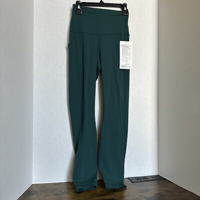 Lululemon Leggings Align Pant 25  Pockets Storm Teal Size 4 NWT Yoga