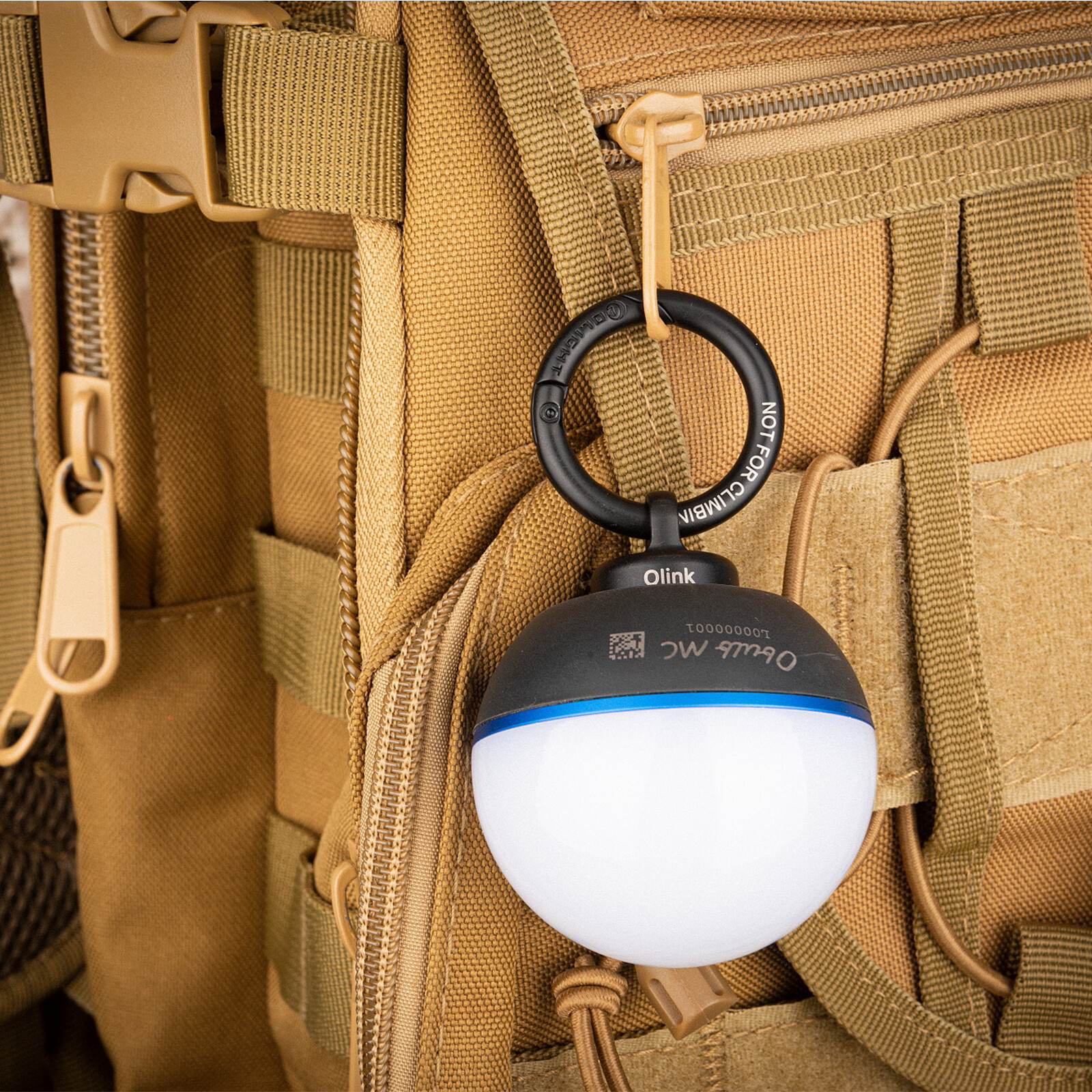 OLIGHT OLink Stainless-made Carabiner-style Ring Magnetic Obulb Socket For Obulb