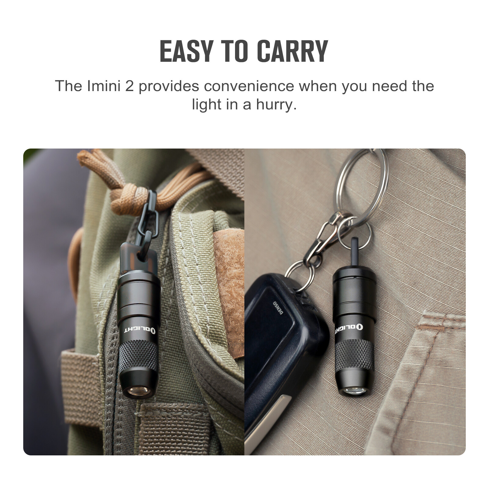 Olight imini 2 50 Lumens Tiny Keychain Flashlight EDC Everyday Carry Waterproof