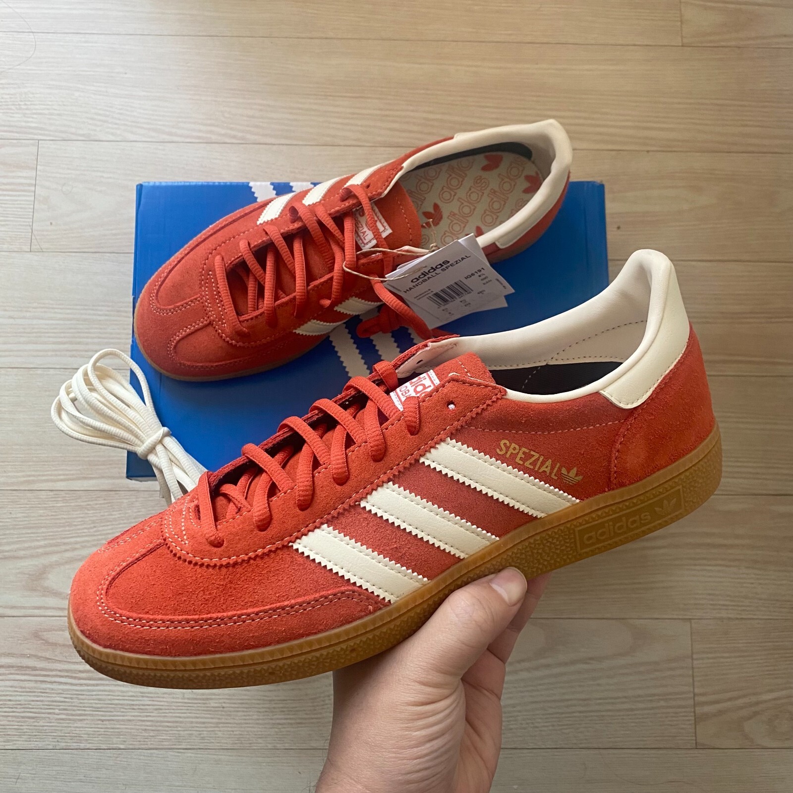 adidas HANDBALL SPEZIAL 新品24.5cm シャドーレッド Sporty & Rich × adidas Originals Handball Spezial 