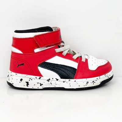 Кроссовки Puma Boys Rebound Layup 386925-01 Белые Баскетбольные Кроссовки Размер 11C