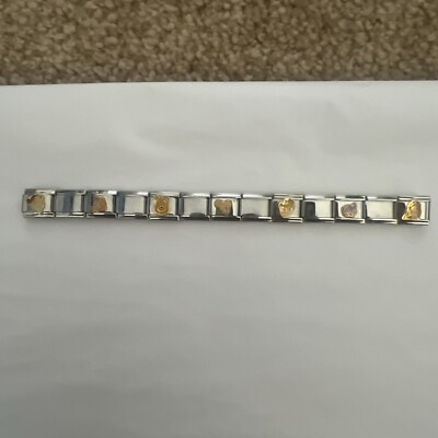 7 Disney Character Authentic Charms Add-A-Link and 6 Blank Links