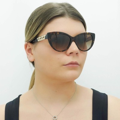 Pre-owned Tiffany & Co Tiffany Sunglasses Tf4196 80153b Havana Brown Gradient