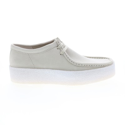 

Clarks Wallabee Cup 26158153 Мужские белые оксфорды и туфли на шнуровке, повседневная обувь, Белый, Clarks Wallabee Cup