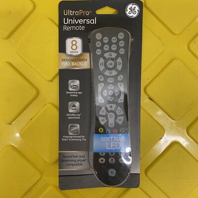 GE Ultrapro 8-Device Universal TV DVD Cable Remote Control 41567 CL5 7252 TESTED