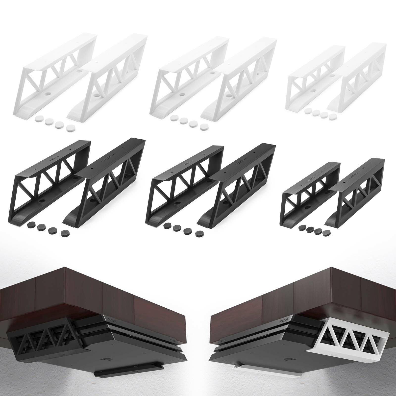 Under Table Holder Shelf Mount for Sony PLAYSTATION 4 PS4 Pro Slim
