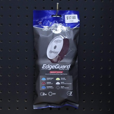 Buff & Shine EdgeGuard Maroon Foam Pad, Medium Cut, 3"/80mm 2 PAK #372EG