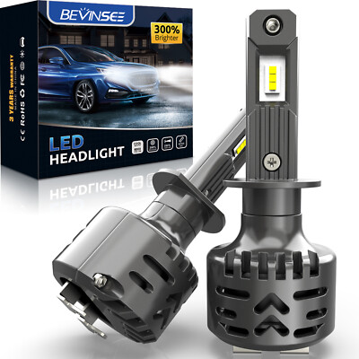 For Yamaha Zuma 125 2016-2021 YW125 2x H1 LED Headlight Bulbs Bright White 6000K