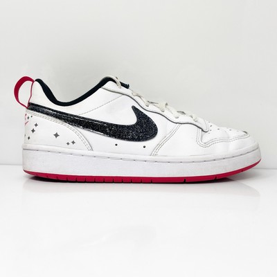 Nike Boys Court Borough 2 SE DM0110-100 Белая повседневная обувь Кроссовки Размер 4Y