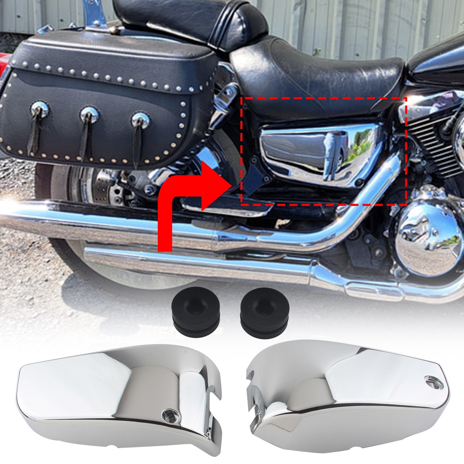 Battery Side Cover Frame For Kawasaki Vulcan VN1500 Classic
