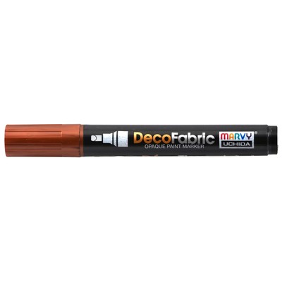 Uchida DecoFabric Opaque Paint Marker Chisel Tip-Metallic Bronze - 6 Pack