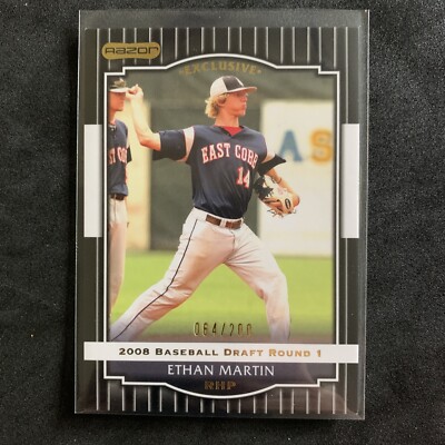 Razor 2008 Baseball Draft Round One Ethan Martin Exclusive 64/200