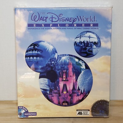 Disney Computer Game The Walt Disney World Explorer CD-ROM New 25th Anniversary 