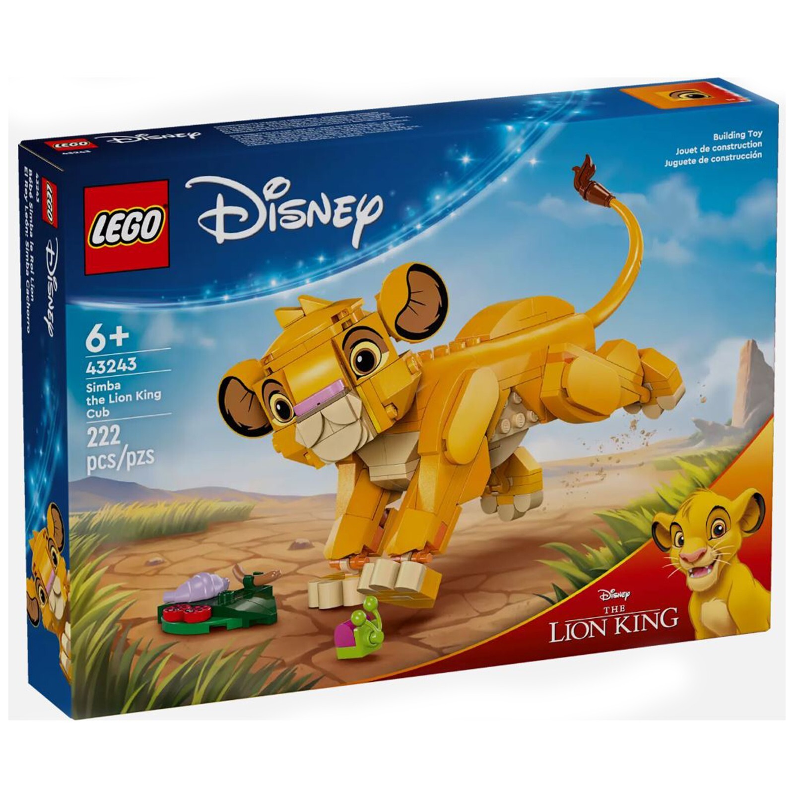 Конструктор LEGO Disney Simba Король Лев: Детеныш 43243 НОВЫЙ В НАЛИЧИИ