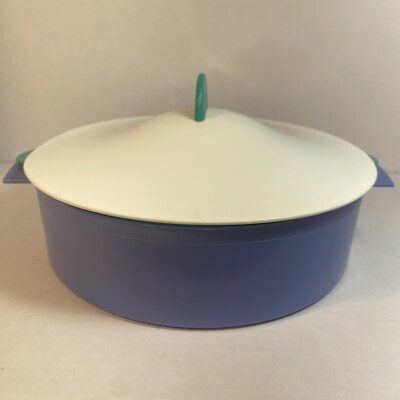 Vintage Tupperware Microwave Steamer Dish Rice Vegetable Cooker 3 Piece Set