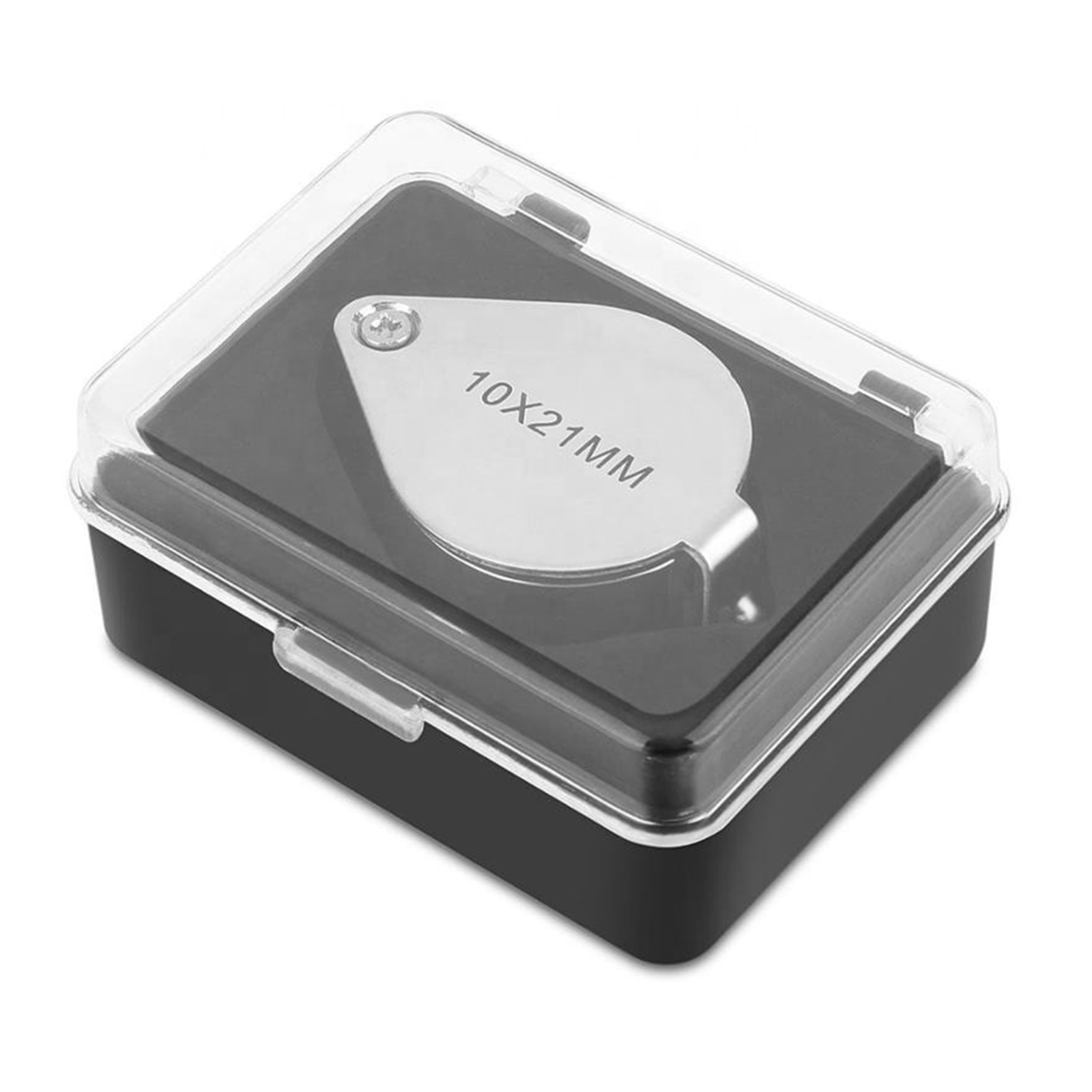 (2) 10X Jewelers Loupe Loop Magnifying Glass Magnifier Coin Jewelry Eye Pocket