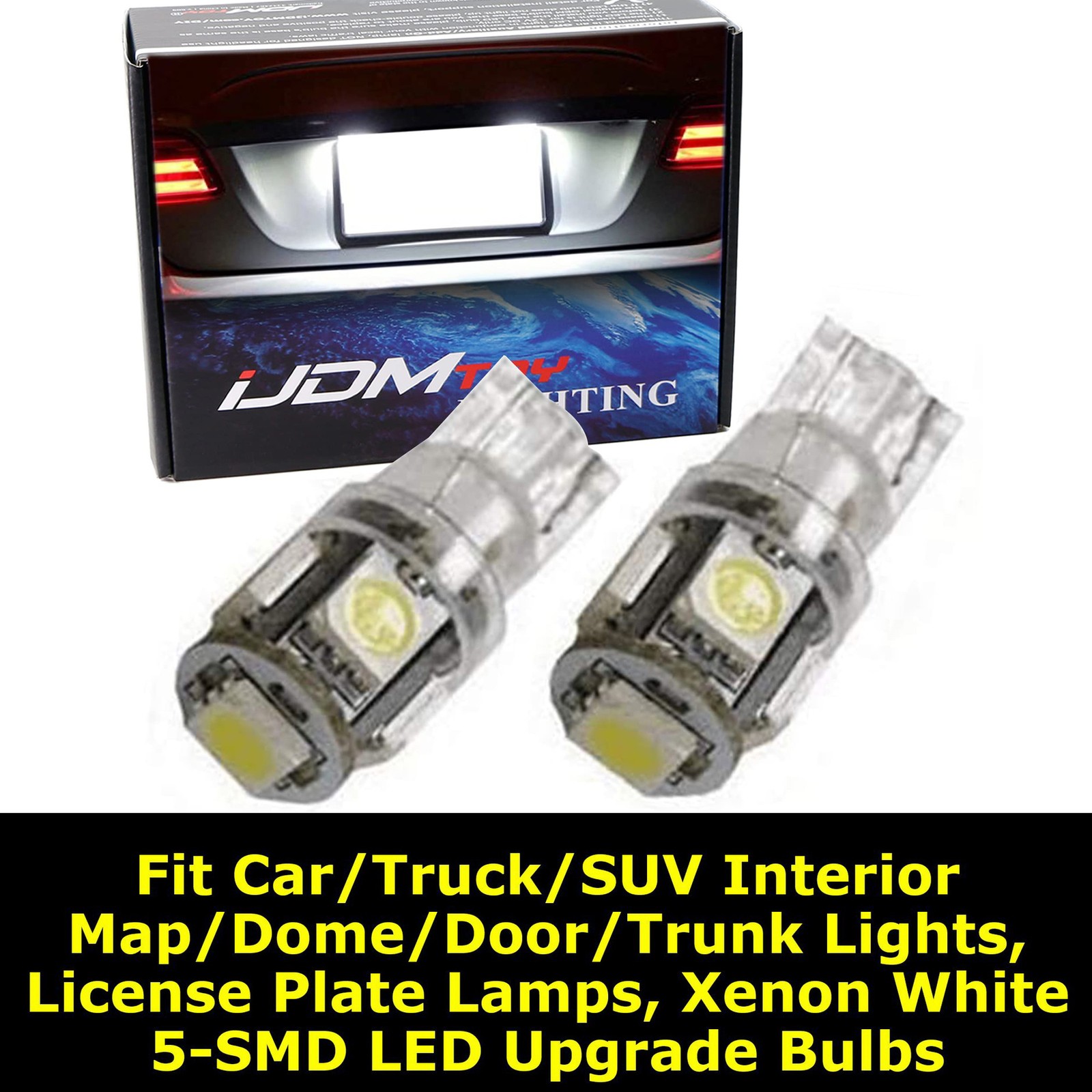 T10 168/194/W5W/2825/W5W LED Car Replacement Bulbs by iJDMTOY