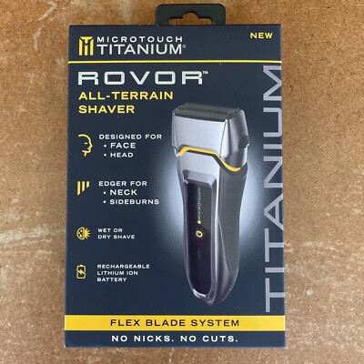 Micro Touch All-Terrain Shaver 6049210 Titanium Rovor Precision Shaver for Men