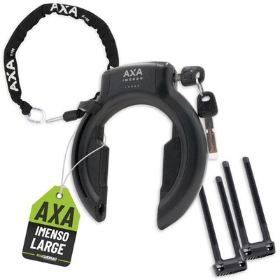 AXA Rahmenschloss Set Imenso Large mit Kette wählbar mit MSZweirad Befestigung