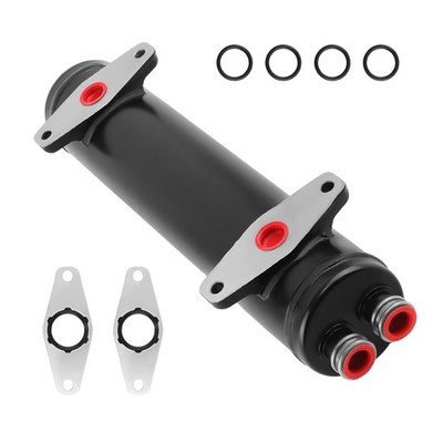 Black Oil Cooler 11-1/4” Spacing for Cummins Engine Models N14 3413091 3069677