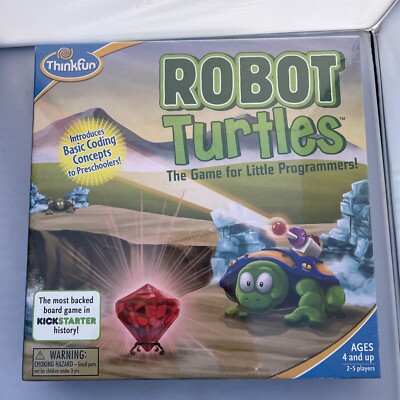 New Robot Turtles Board Game Basic Coding Concepts for Preschoolers Thinkfun