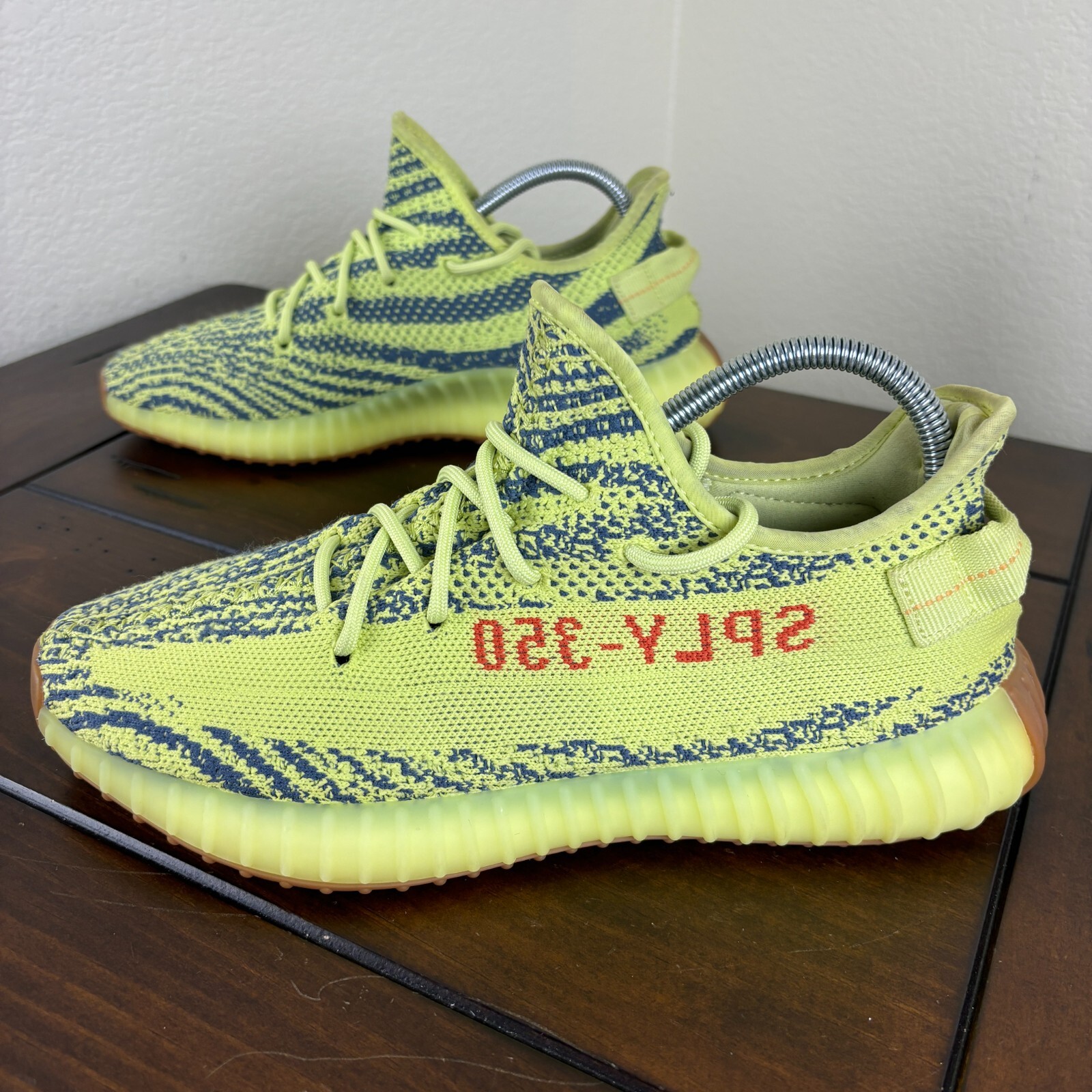 Size 9.5 - adidas Yeezy Boost 350 V2 Low Semi Frozen Yellow Blue
