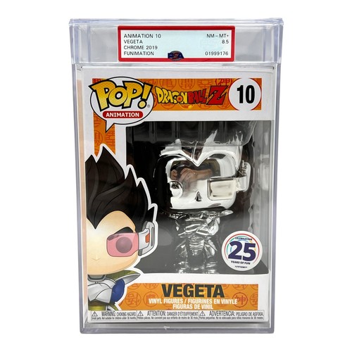 Funko Pop! PSA 8.5 Dragon Ball Z Vegeta #10 Silver Chrome