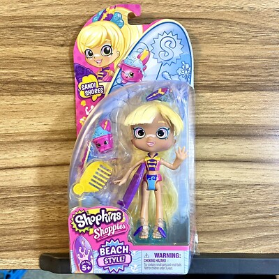 Shopkins Shoppies Doll Sandi Shores & Ripple Ice Cream Beach Style New Sealed