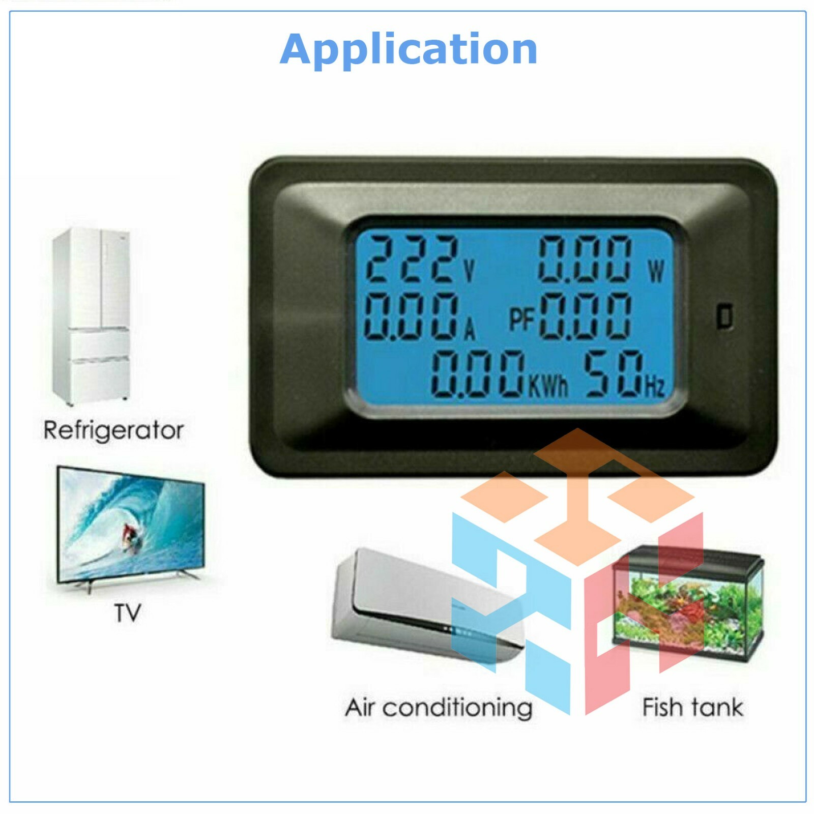 100A AC LCD Digital Volt Watt Power Voltage Meter Monitor KWh Voltmeter Ammeter