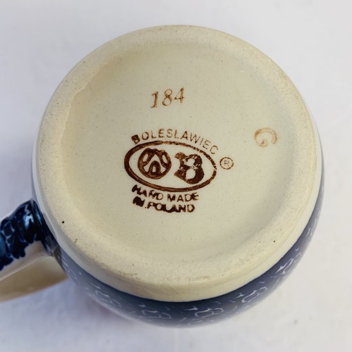 Boleslawiec Polish Pottery Cup/Coffee Mug-Vintage -Hand Made in Poland