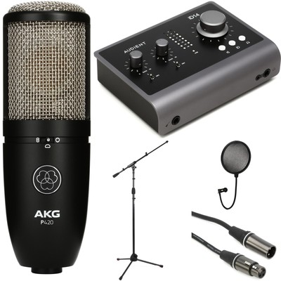 Audient ID14 Audio Interface with AKG Perception 420