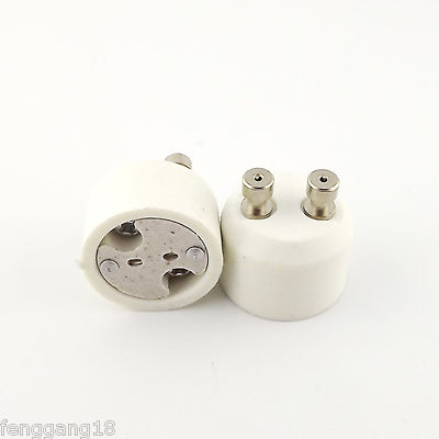 10 GU10 to MR16 Base Socket LED Halogen Light Bulb Lamp Adapter Converter Holder