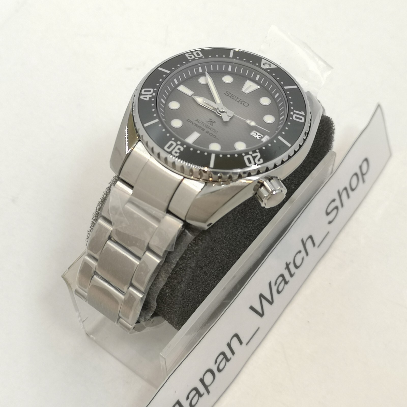 Pre-owned Seiko Prospex Diver Scuba Sbdc177 Black Mechanical Automatic Men Watch Box