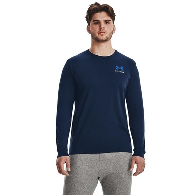 

Мужские рубашки и топы Under Armour Новая футболка с длинным рукавом и флагом свободы