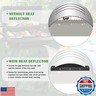Hiorucet Heat Deflector Plate for Pit Boss Austin XL, Pro Series, Pit Boss PB1150, Rancher XL, PB1100, Magnetic Air Gap Mod, Temp Probe Shield, Smoke Shelf Heat Diffuser for Pitboss Accessories.