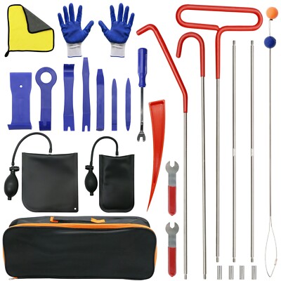 Kit Para Abrir Puerta De Auto Carro, Completo 27 Pc Profesional Long Reach Tools