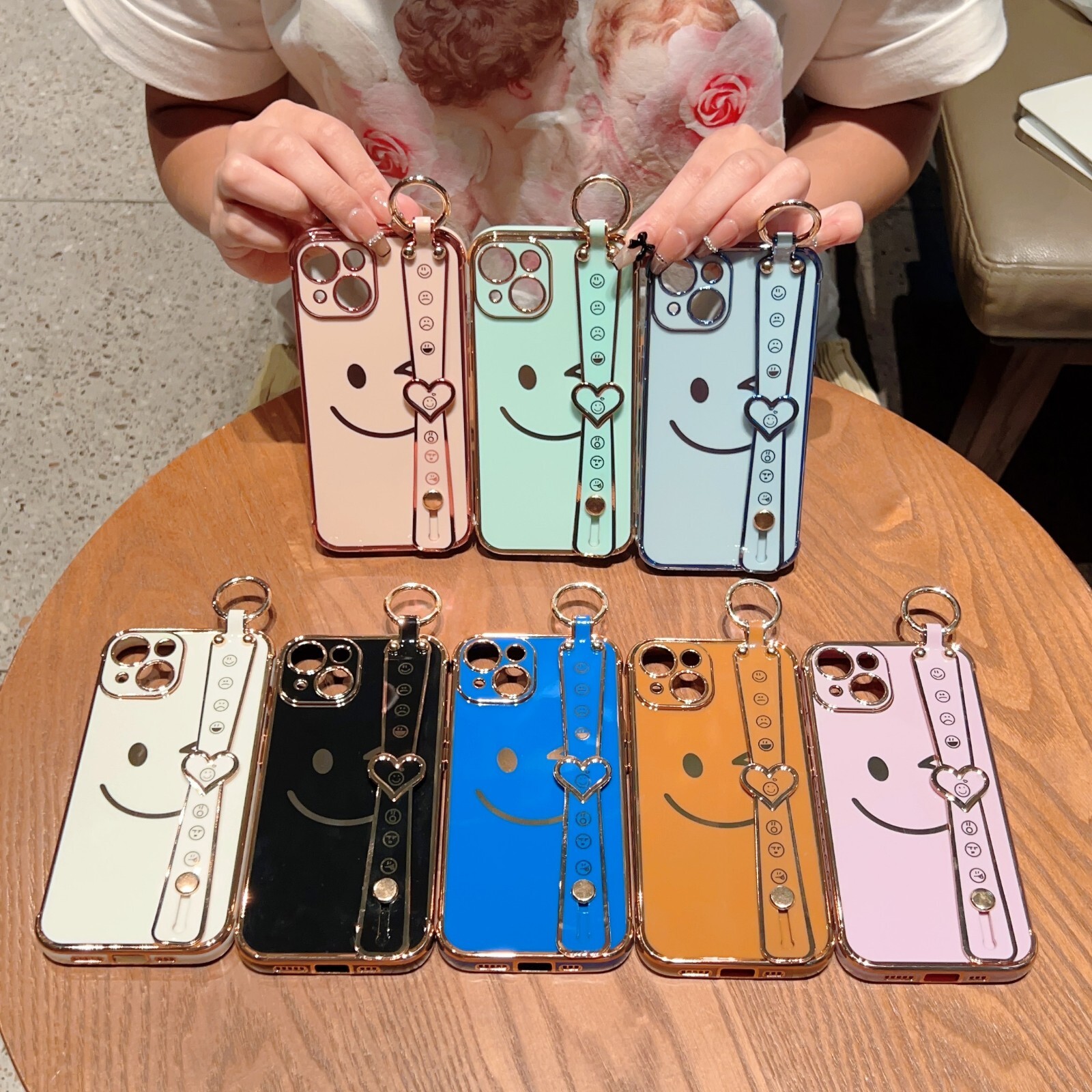 iPhone・スマホケース DESIGN SKIN iPhone 16 Pro Scrunch Banding Strap Case Ivory 5 Amazon.com: Design Skin Leather Case Stretchy Hand Grip