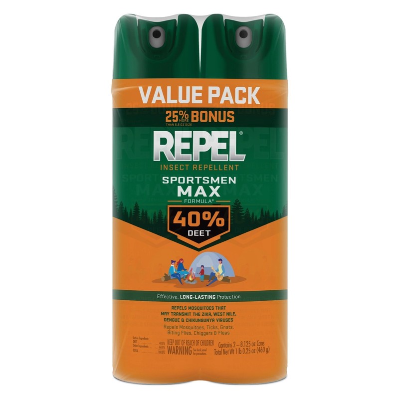 Repel Insect Repellent Sportsmen Max Formula 40% DEET Aerosol Value