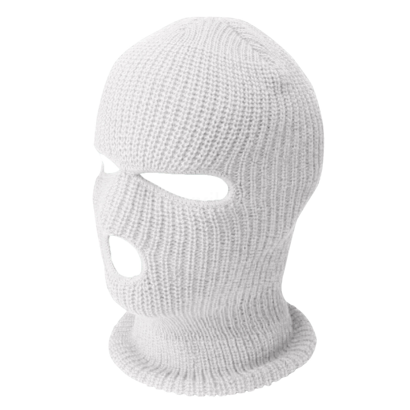 Color you like:White:Face Mask Ski Mask Winter Cap 3 Hole Balaclava Beanie Hat Hood Tactical Warm Men