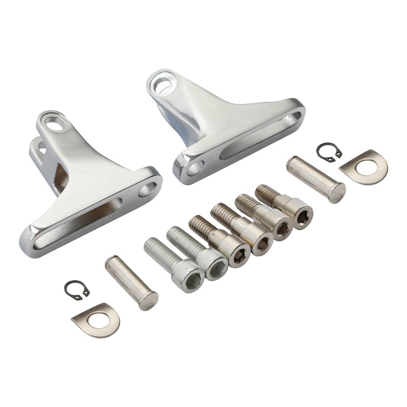 Chrome Passenger Foot Peg Mini Mount Fit For Harley Touring Road Glide 1993-2024