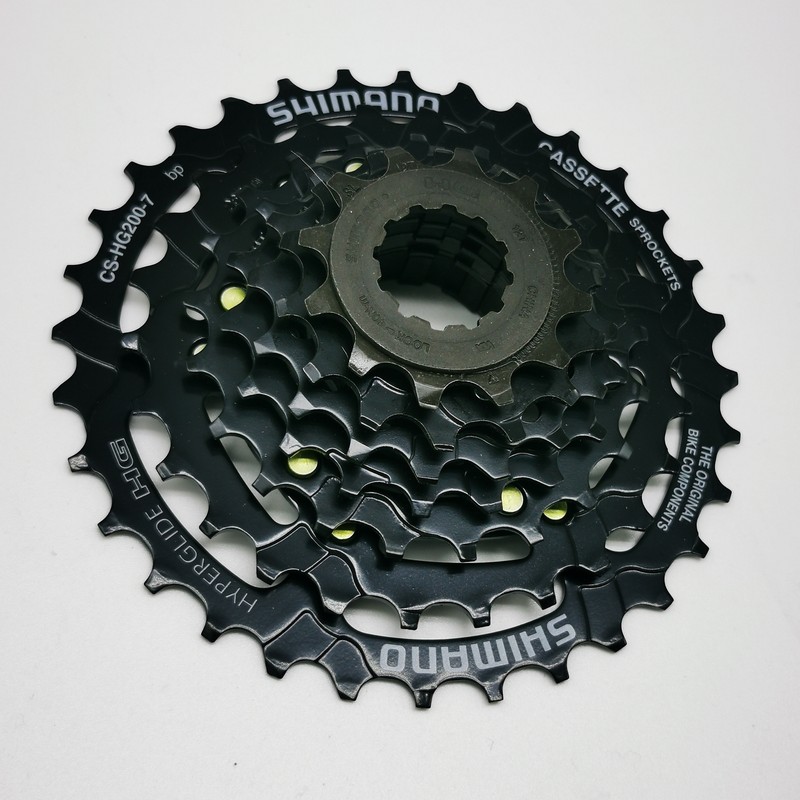 Shimano Kassette Hg-200 7-Fach 12-32 ZÃ¤Hne Schwarz Hg 200 Mtb Steck Zahnkranz