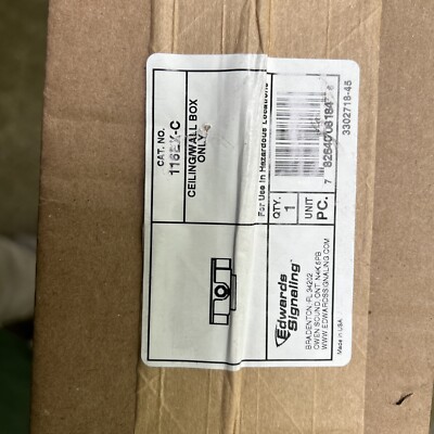 Edwards 116EX-C Hazardous Location Strobe Accessory Ceiling / Wall Mount Box