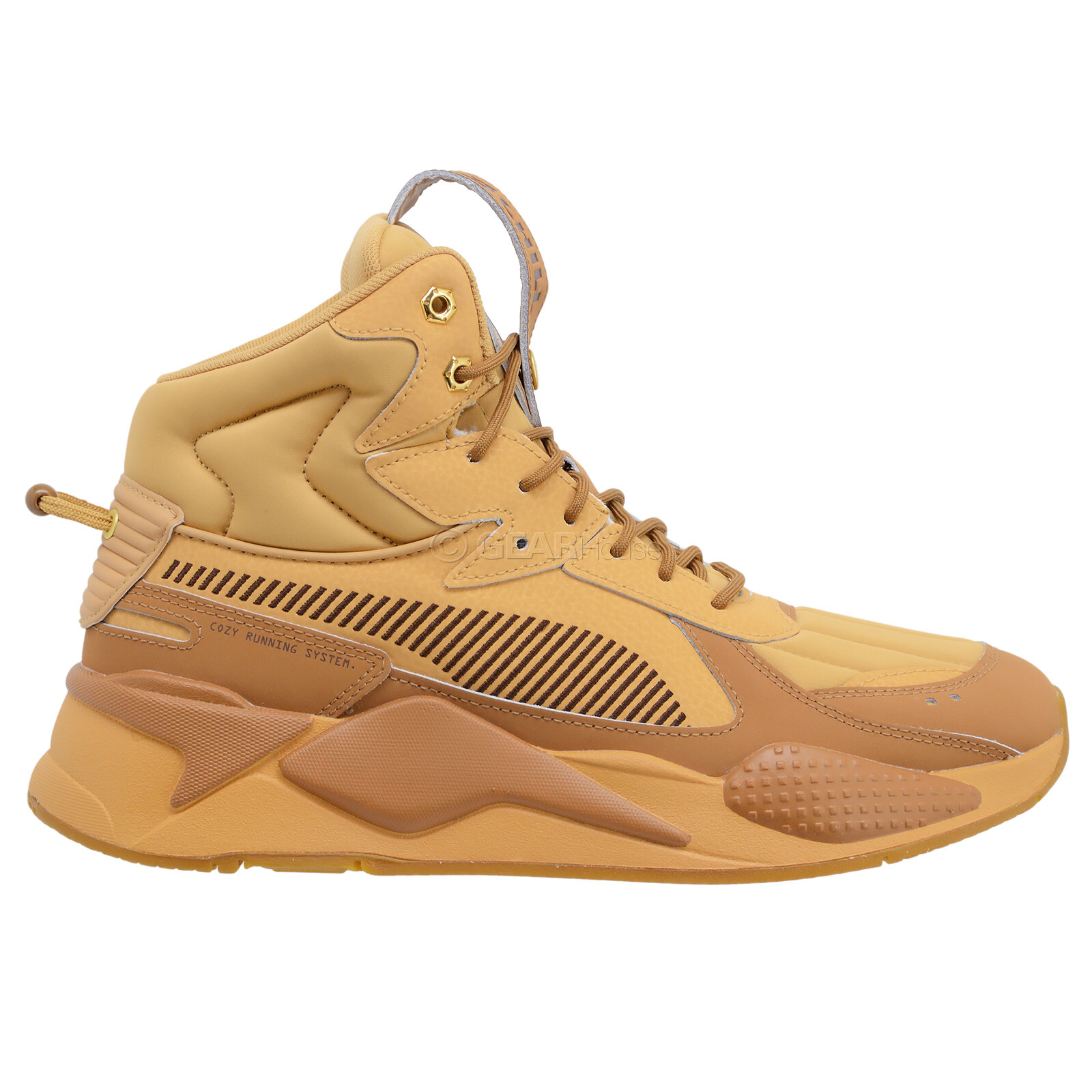 

PUMA Mens RS-X Mid - Chill Leather Casual Shoes Высокие кроссовки Светло-коричневые ВЫБОР РАЗМЕРА, Бежевый, Puma RS-X Mid - Chill