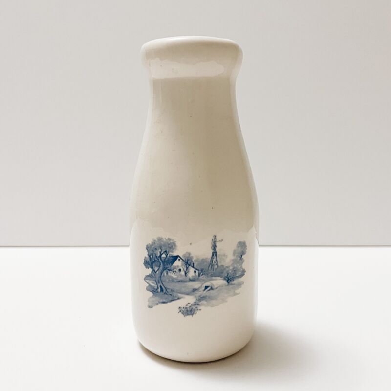 Vintage Porcelain Milk Bottle