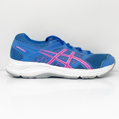 Asics Girls GEL Contend 5 1014A049 Синие кроссовки для бега Размер 4