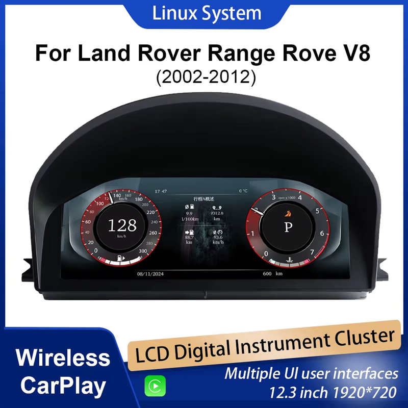Digital Cluster Dashboard For Land Rover Range Rove V8 2002-2012 Speedometer Wi