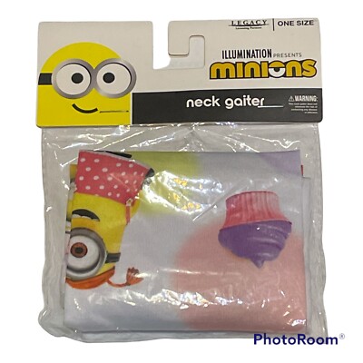 Illumination Minions Multi Color Neck Gaiter One Size New