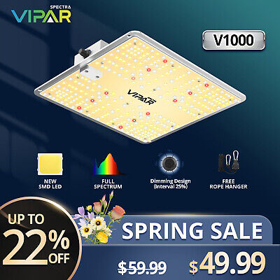 VIPARSPECTRA V1000 LED Grow Light Full Spectrum for Indoor Plants Veg Bloom IR