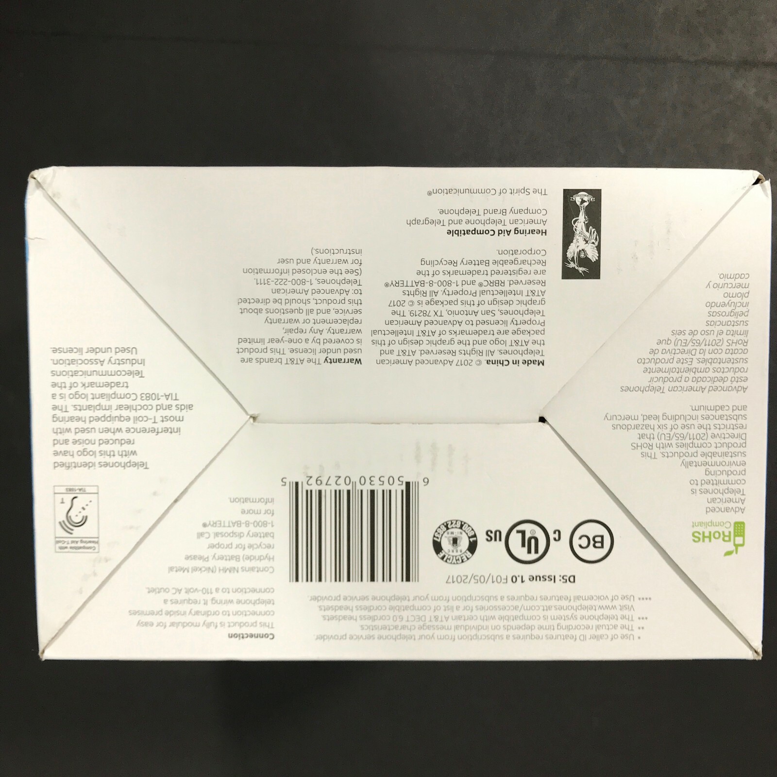 AT&T CL82314 3 Handset Cordless Answering System Caller ID Push to Talk