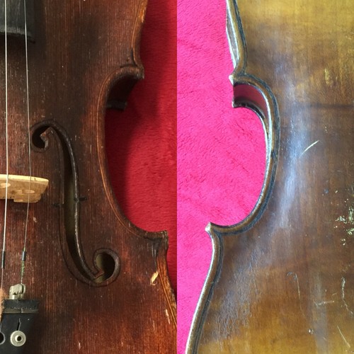 Antique Violin 4/4 German Markneukirchen Saxony One Piece Back 19th Century